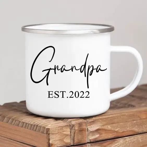 Tasse à café en émail pour grand-mère, cadeau de fête des mères, meilleure grand-mère du monde, tass