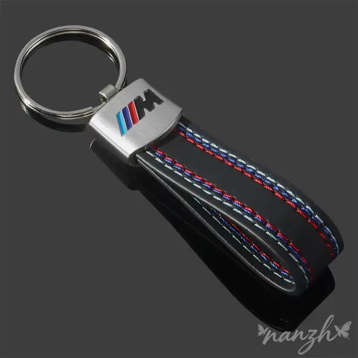Porte-clés en cuir avec emblème de voiture, accessoire de style M Sport, pour BMW R1200GS R1250GS R1