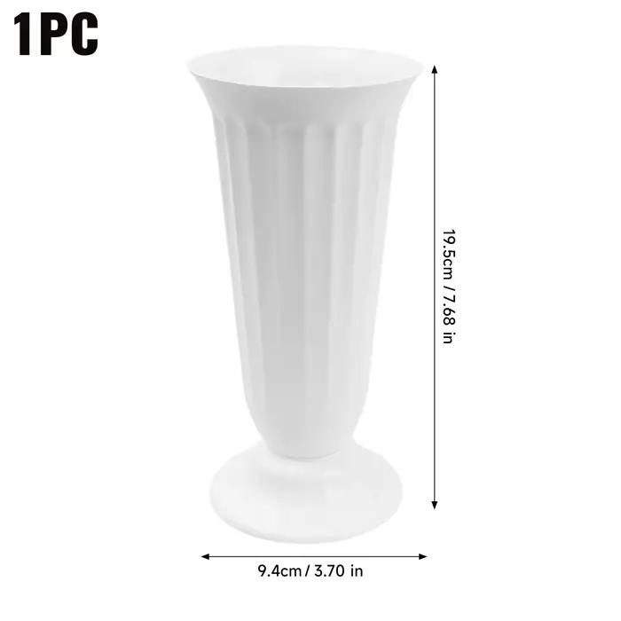 Vase en plastique pour plantes, pots d'arrangement floral, pot de fleurs décoratif pour bureau, déco