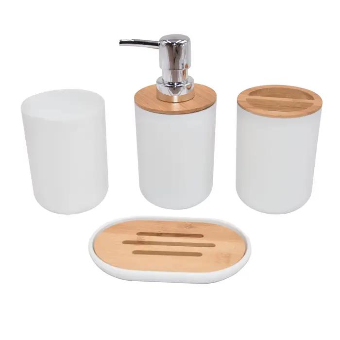 HOBamboo et kit en bois, fournitures de toilette nordiques, ensemble de rangement HOFour Piece, à la