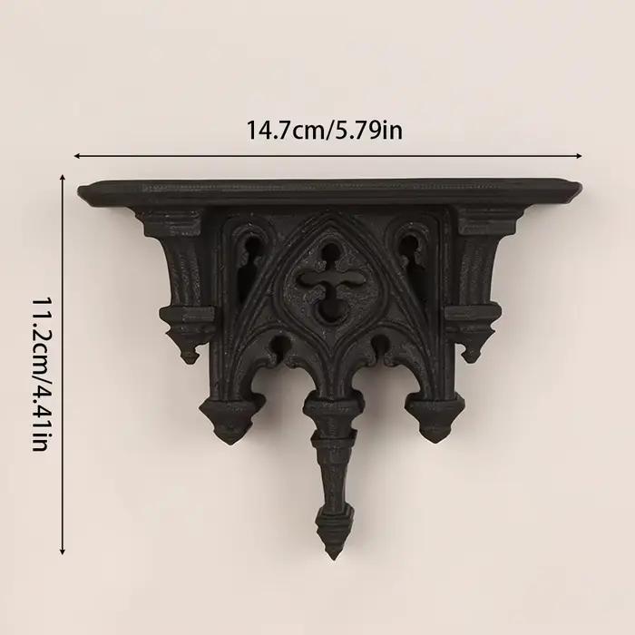 Étagère murale à motif de quatre feuilles d'église gothique foncé transfrontalière pour décoration m