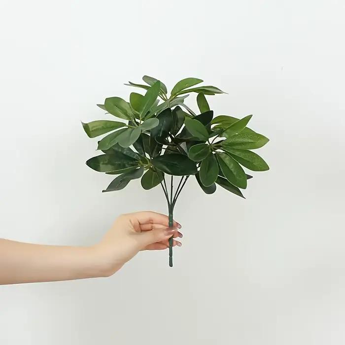 Plante artificielle |   Feuilles artificielles avec tige, idéales pour la décoration du salon, de l'