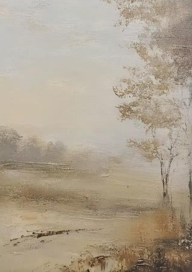 Affiches et imprimés d'arbre de pays Vintage de paysage confortable, toile imprimée, tableau d'art m