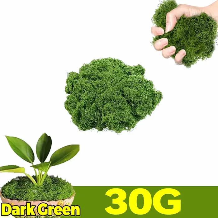 Plantes vertes artificielles, mousse éternelle, mousse artificielle préservée pour artisanat DIY, mi
