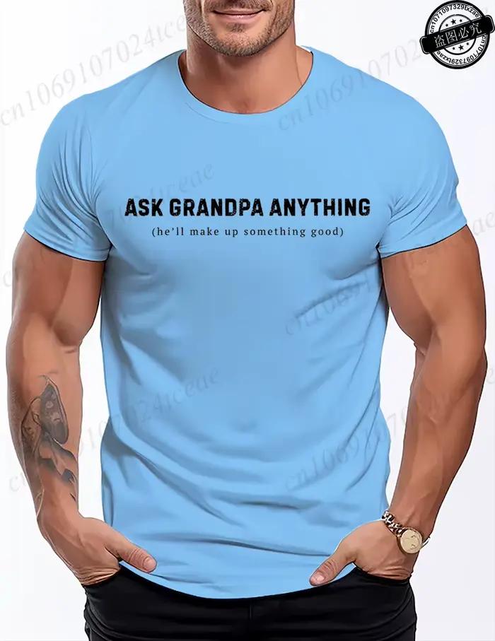 T-shirt drôle avec citations sarcastiques sur le grand-père, T-shirts pour hommes avec l'inscription