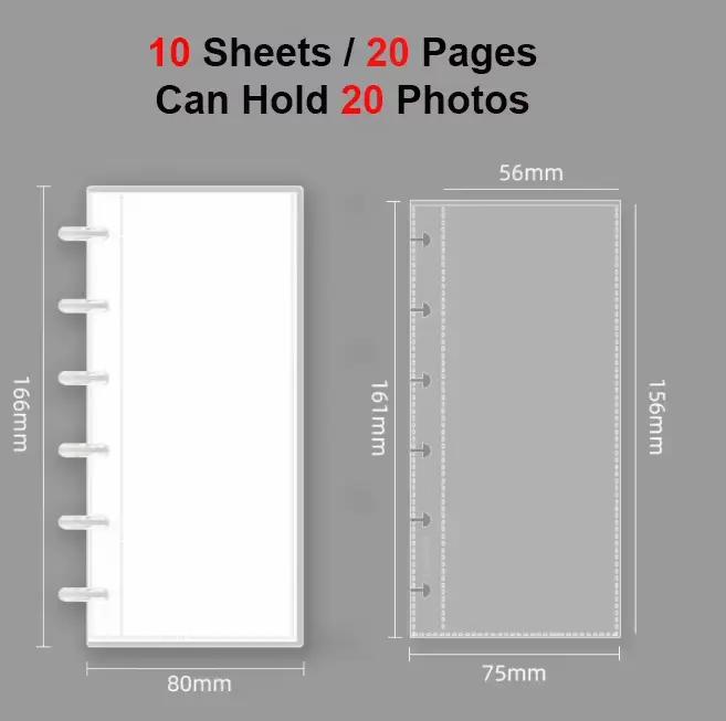 Cadres transparents pour photomaton - Album pour bandes photo 2x6 pouces, album de mariage, porte-ma