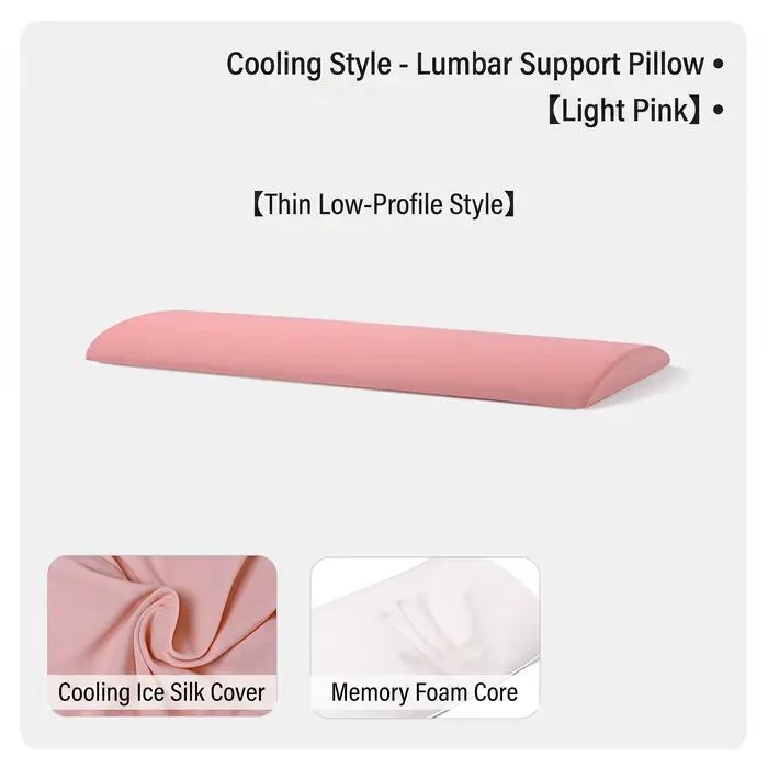 Ensemble coussin lombaire et repose-jambes en mousse à mémoire de forme - Repose-taille ergonomique 