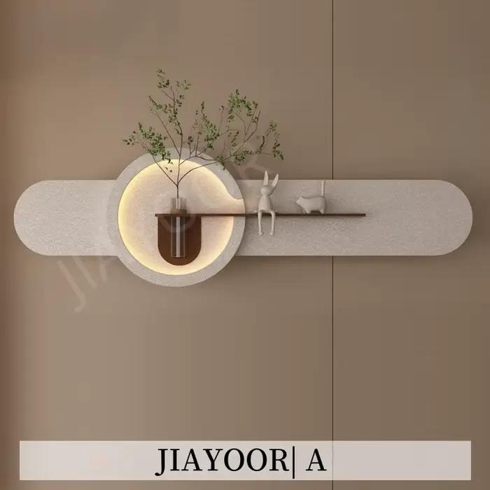 Bricolage décoration mur LED lampes plante salon canapé fond chambre chevet couloir moderne intérieu