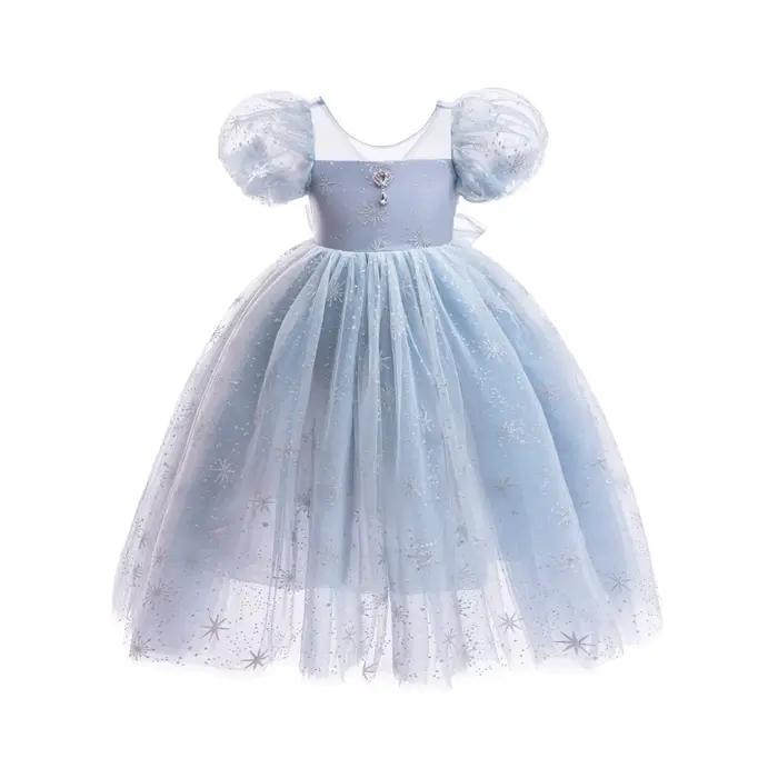 Costume d'été pour filles, robe en maille respirante à manches courtes pour enfants, pour fête forme