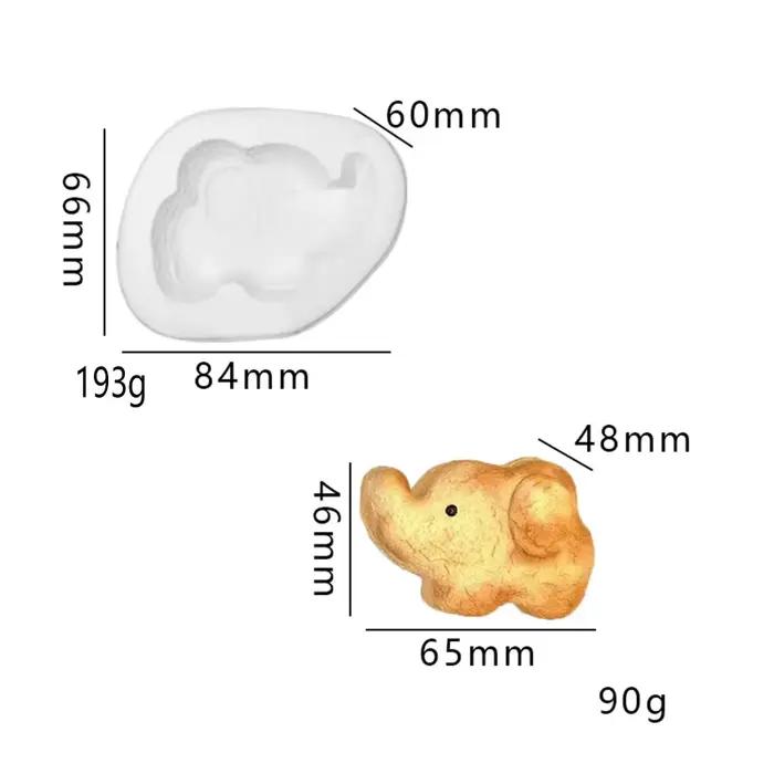 Moule à bougie à gâteau en crème de fraise, moule créatif en Silicone pour bougie d'encens en pain, 