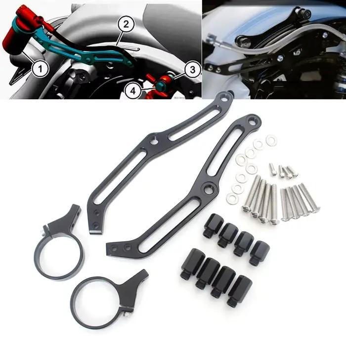 Support de montage de réservoir d'amortisseur à distance, accessoire de moto, Pack Tour pour Harley 