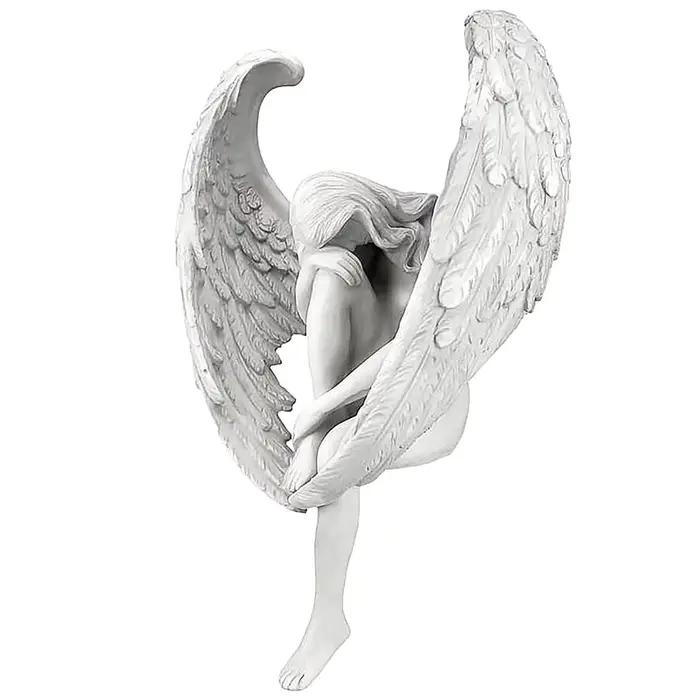 Sculpture créative décoration rédemption ange Statue bijoux rédemption Statuette jardin religieux dé