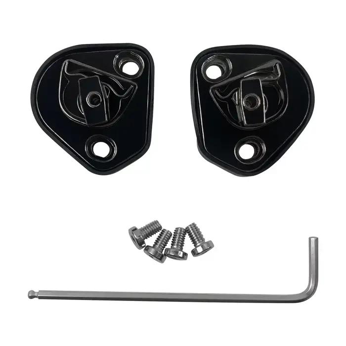 Accessoires pour casque de moto, une paire de plaques de Base avec quatre vis, étui pour AGV Pista G