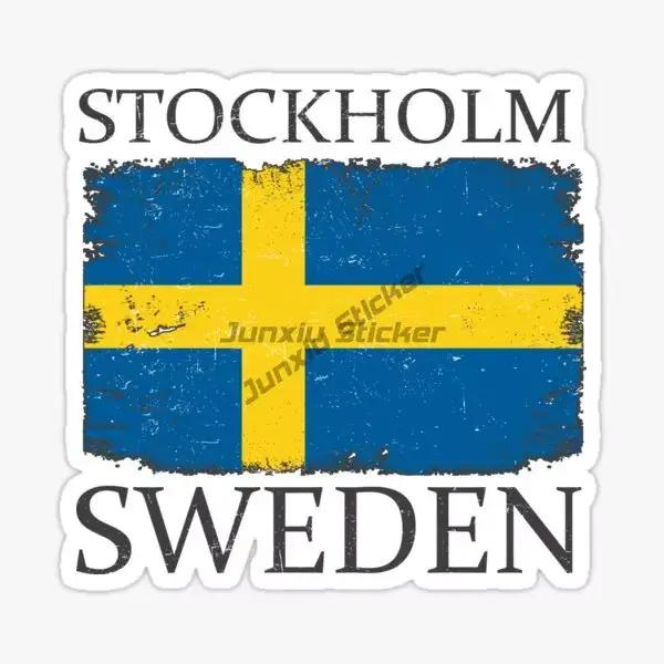 SUÈDE STOCKHOLM Stockholm La capitale et la plus grande ville de suède autocollant fenêtre de voitur