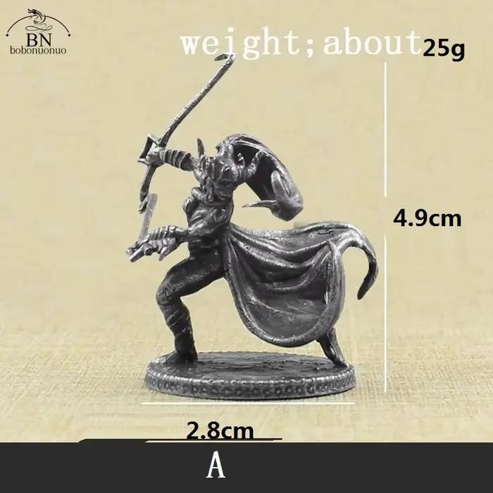 Figurines de soldats de gladiateur mythologique européen, miniatures, modèle de soldats métalliques 