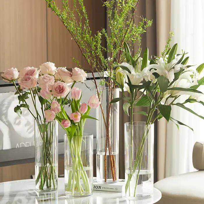 Vase en plastique incassable moderne pour décoration intérieure, vase de plancher avec fleurs sèches ou vertes, cadeau pour femme occasions spéciales