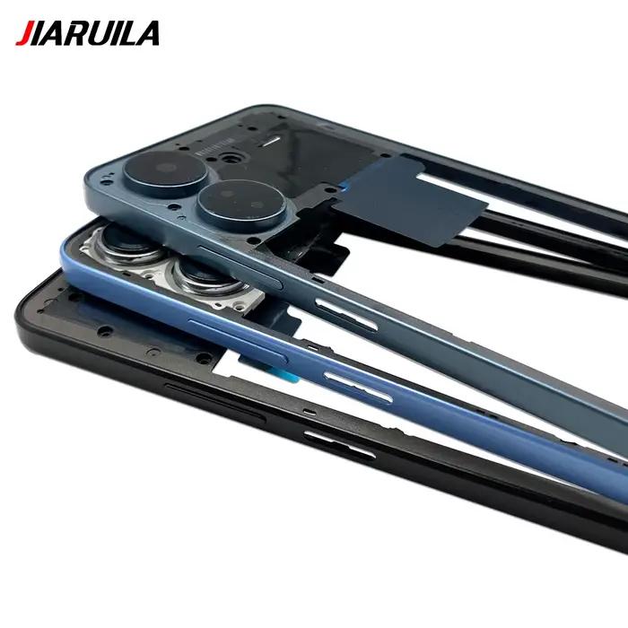 Nouveau cadre central pour Xiaomi Redmi 13C A3 12 4G, cadre central, boîtier avant, pièce de rechange avec bouton latéral