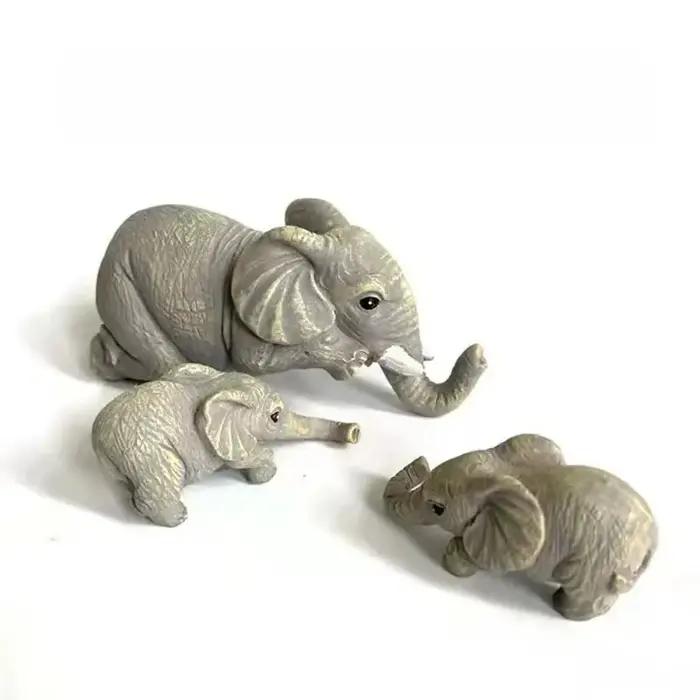 Statues d'éléphant en résine