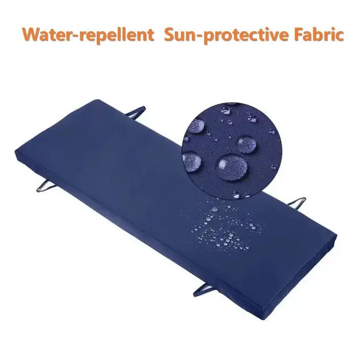 Coussin d'exterieur imperm&ecute;able en polyester rectangulaire simple pour si&egrave;ges et dossiers adultes, adaptable aux meubles de patio occasions speciales
