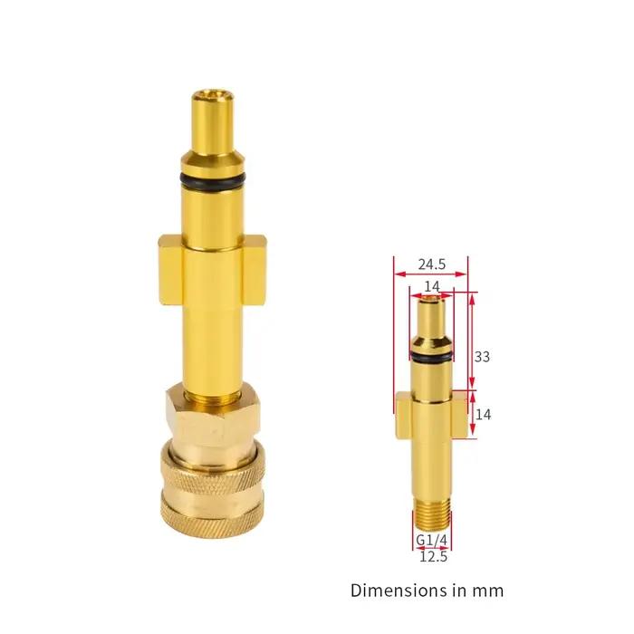 Nettoyeur haute pression pistolet de pulvérisation Lance connecteur à baïonnette avec connecteur rapide 1/4 "adaptateur de baguette de pistolet de nettoyeur haute pression ﻿