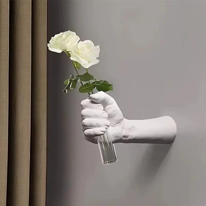 Vases décoratifs muraux en résine