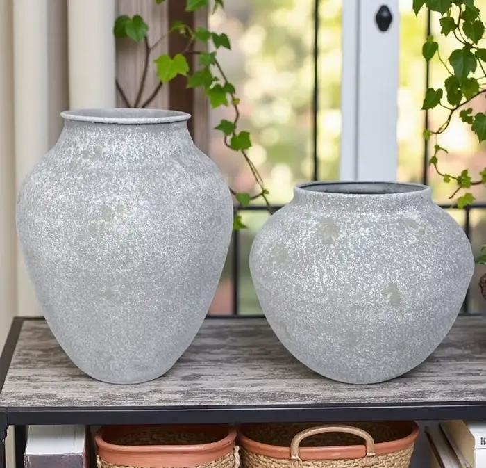 Grand vase de style Wabi-Sabi japonais