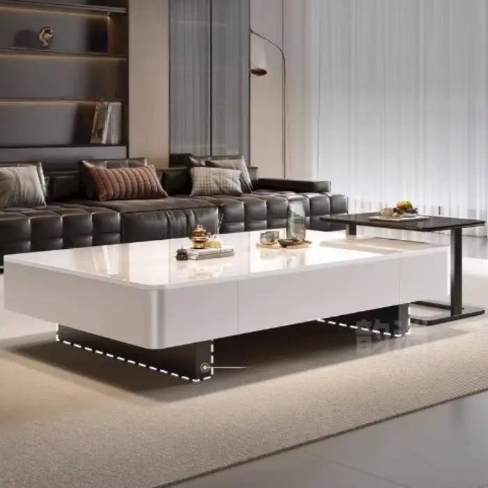 Table basse carrée en bois Design noir Tables basses de luxe uniques Premium Simple Muebles Para El Hogar décoration de la maison