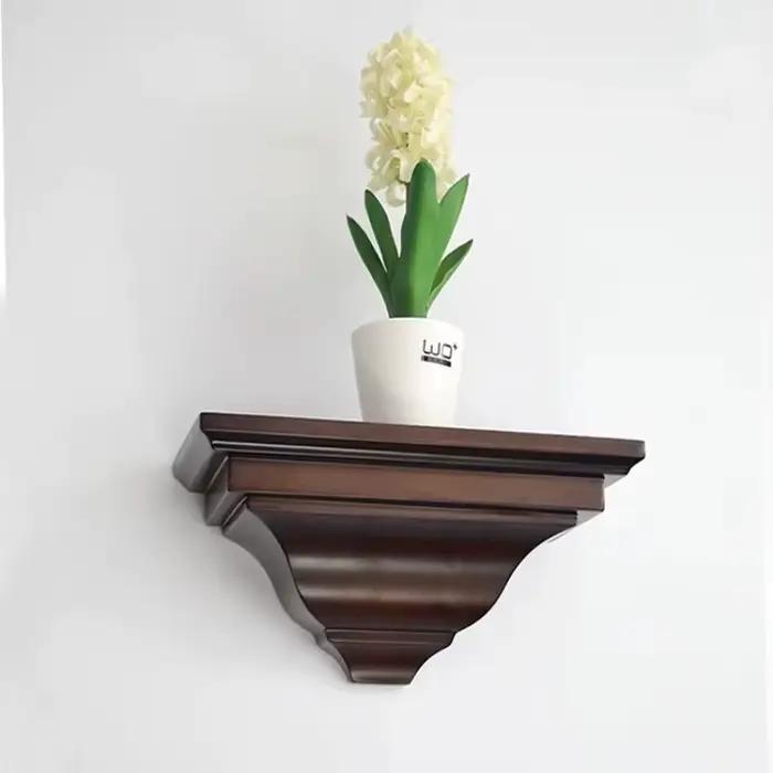 Étagère murale en bambou massif style européen pour salon et cuisine élégante et pratique à offrir pour occasions spéciales