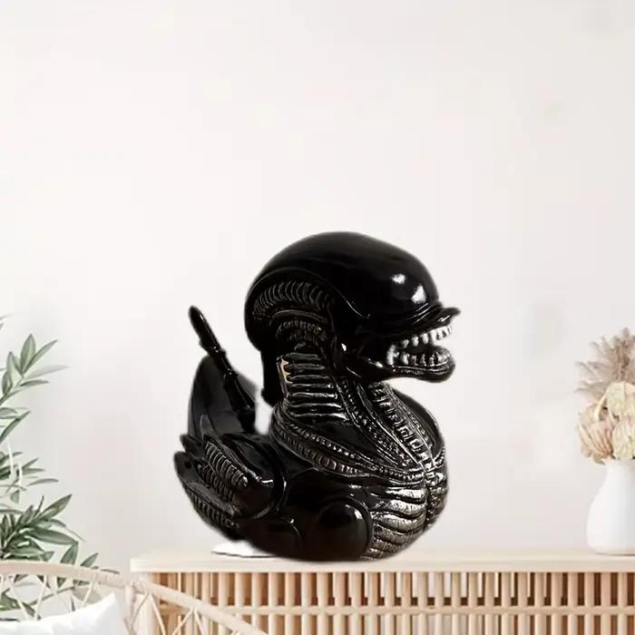Statue de canard extraterrestre en résine