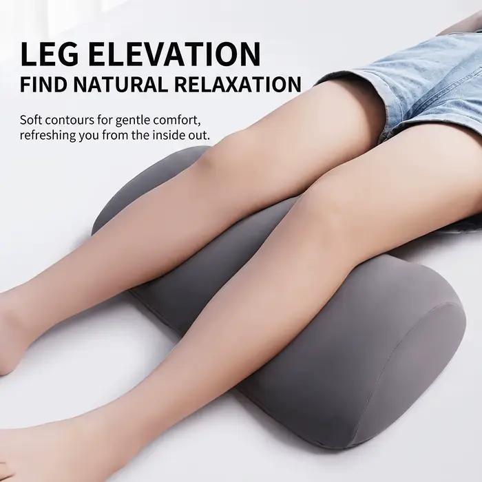 Ensemble coussin lombaire et repose-jambes en mousse à mémoire de forme - Repose-taille ergonomique étendu et coussin de genou concave pour dormir - Effet de mémoire lente
