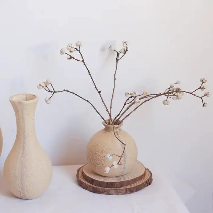 Vases en bois, vase pour arrangement floral