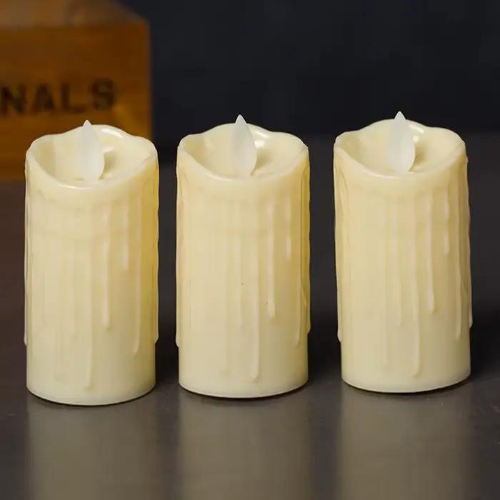 Bougies électroniques en plastique