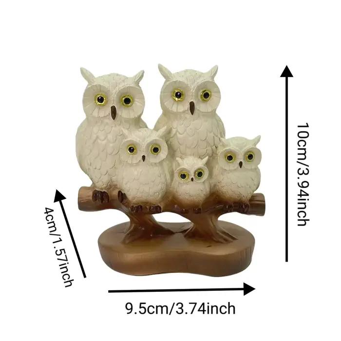 Ornements décoratifs d'animaux de hibou simples et modernes
