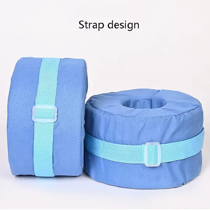 Coussin de pieds en mousse en forme de beignet, anti-escarres, protection genoux et chevilles, coussin de soutien main-pied pour personnes âgées, pour la maison et le repos