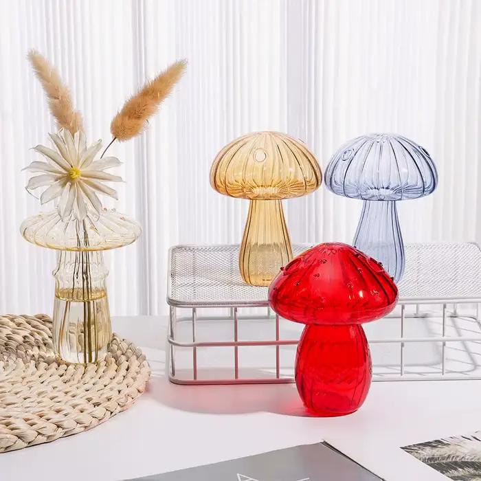 Nouveau Vase en verre de champignon