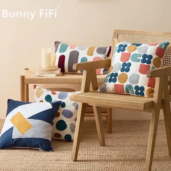 Housse de coussin florale