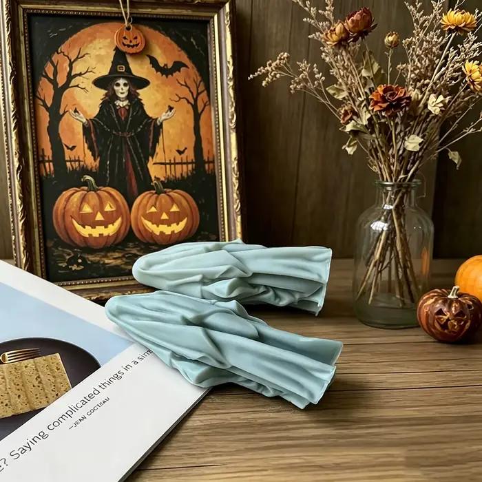 Moule à bougie Halloween pour personnes masquées, plâtre fantôme d'aromathérapie, décoration, outil de bougie bricolage