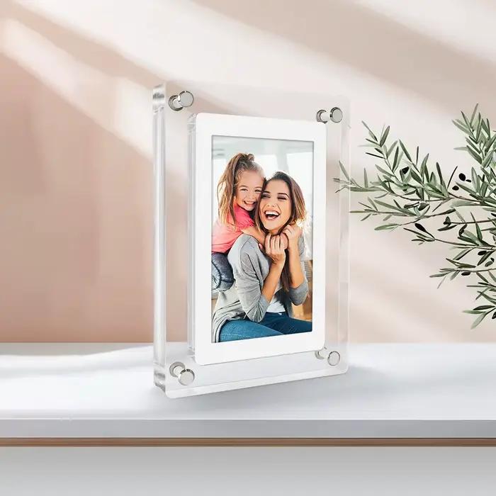Cadre Photo numérique en acrylique, écran IPS de 5 et 7 pouces, mémoire de 4 go, batterie Rechargeable, rotation automatique, cadre Photo numérique Portable