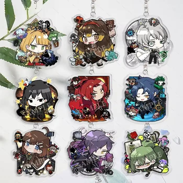 1 ensemble de porte-clés en acrylique Lobotomy Corporation, breloque pendentif personnage de jeu, accessoire de sac à dos pour les fans du jeu Lobotomy Corporation