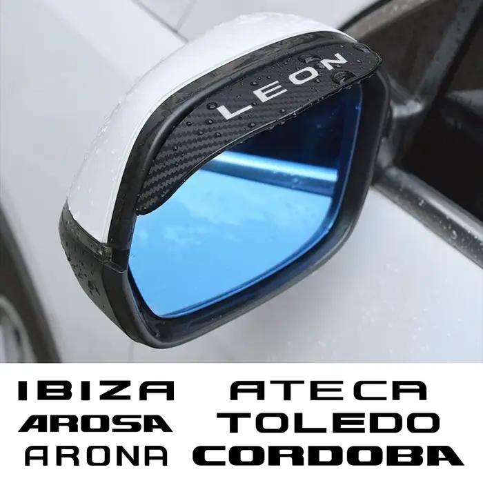 Rétroviseur de voiture, sourcils de pluie, accessoires automobiles pour Seat Leon Ibiza Ateca Arona Cordoba Toledo Altea Alhambra Arosa Exeo Mii