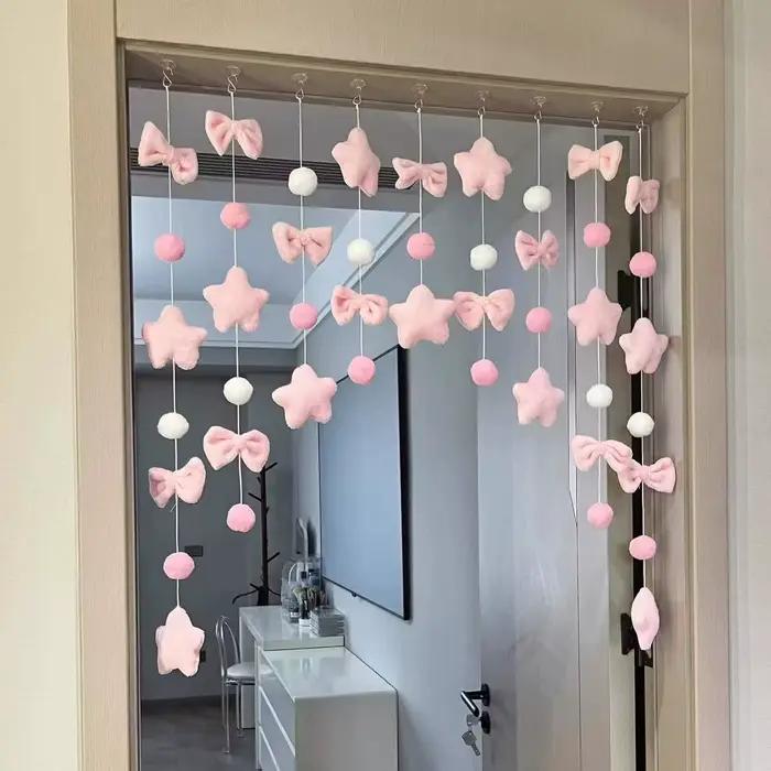 Rideau de porte à nœuds mignon