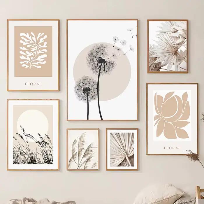 Peinture sur toile de pissenlit