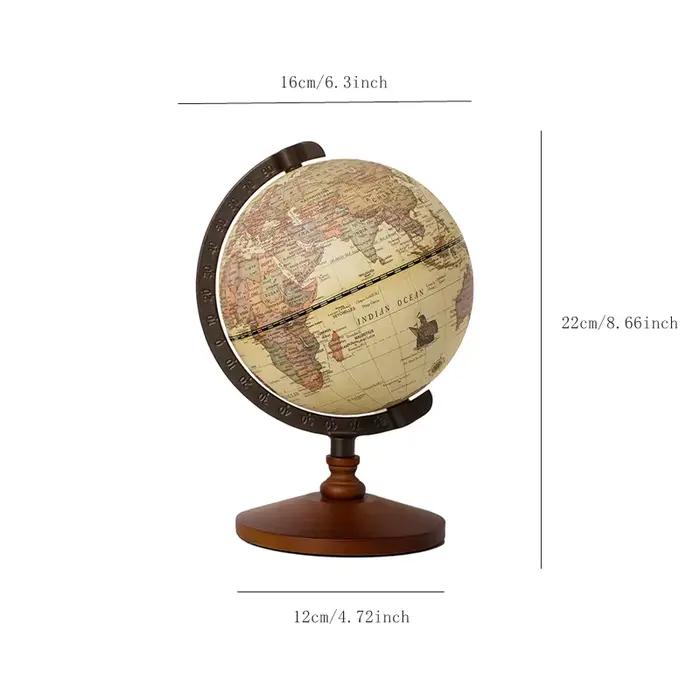 Globe terrestre vintage de 5 pouces