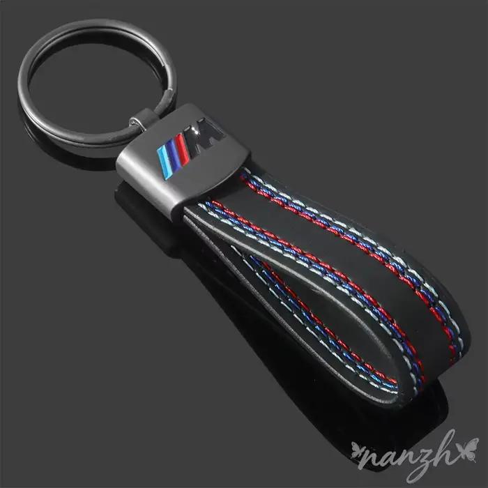 Porte-clés en cuir avec emblème de voiture, accessoire de style M Sport, pour BMW R1200GS R1250GS R1200RT K1600 GTGTL F850GS F750GS C400GT F900R