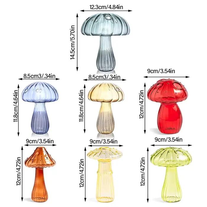 Nouveau Vase en verre de champignon