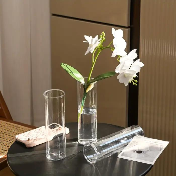 15/20 vases cylindriques en plastique