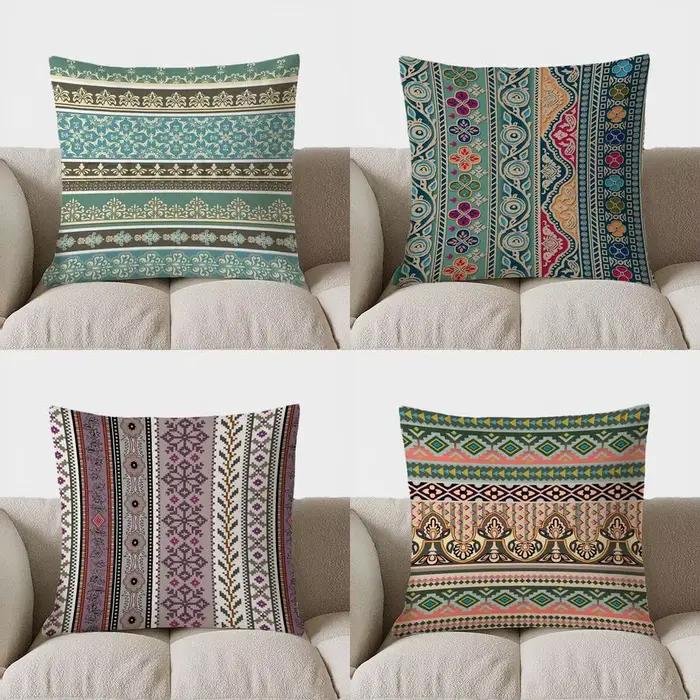 Housse de coussin décorative à motif Vintage