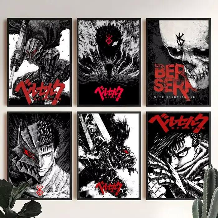 Affiche de dessin animé B-Berserk design moderne haute qualité pour décoration intérieure et cadeau spécial occassions spéciales