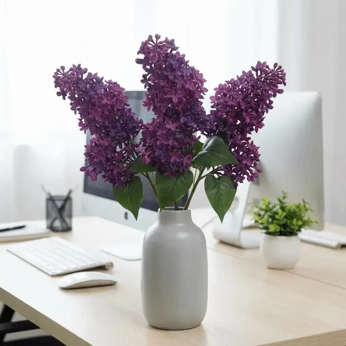 Branche de lilas artificielle réaliste