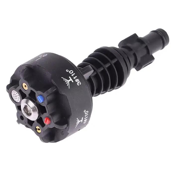 1 pièce Buse de nettoyage haute pression multifonction 6-en-1 pour lavage de voiture, detailing automobile, accessoire de pulvérisation à jet d'eau pour lavabo